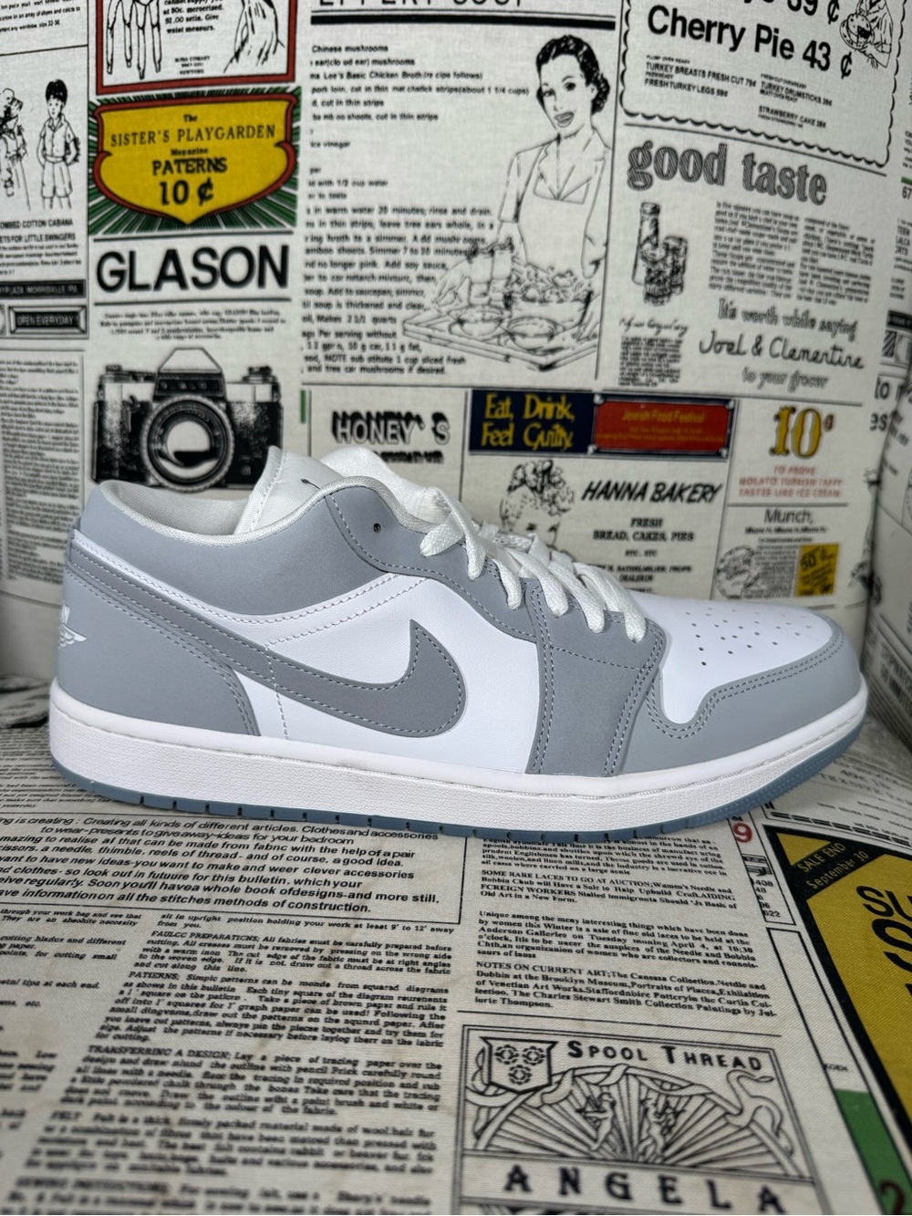 Nike Air Jordan 1 Low Wolf Grey DC0774-105 Men Size 10.5 No Box